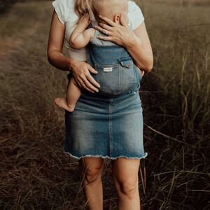 The Mumsie Summer Baby Wearing Overall Dress Size Large